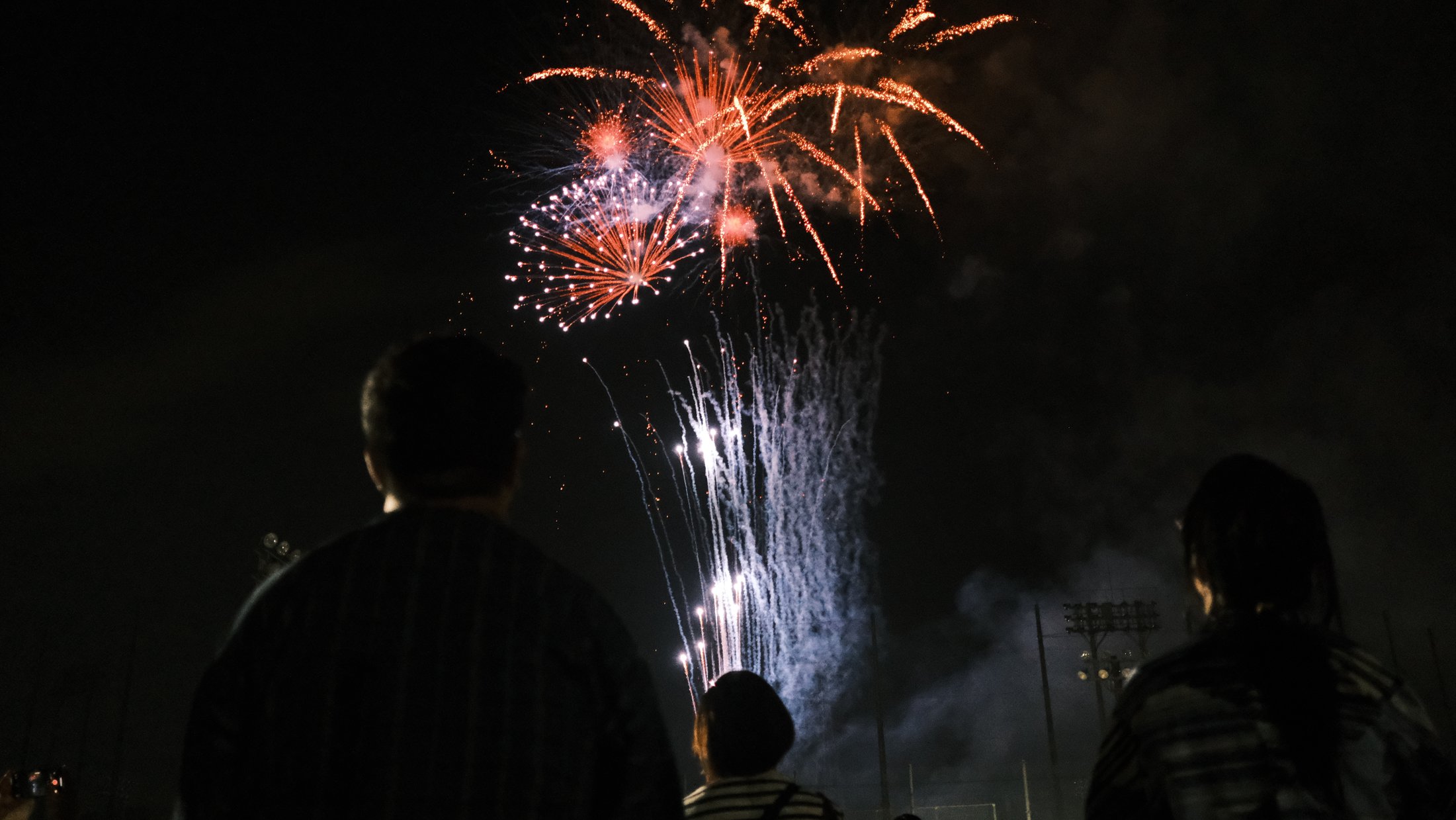 Fireworks at a festival, 2023